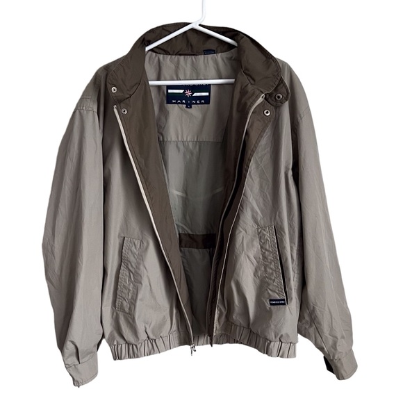 Members Only Vintage Mariner Tan Bomber Jacket Windbreaker Men’s Large - Picture 2 of 9